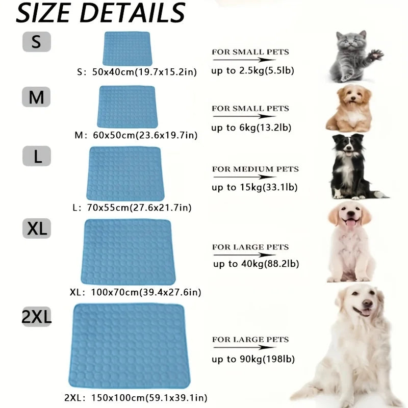 Tapis Rafraîchissant pour Chien et Chat Anti-Chaleur