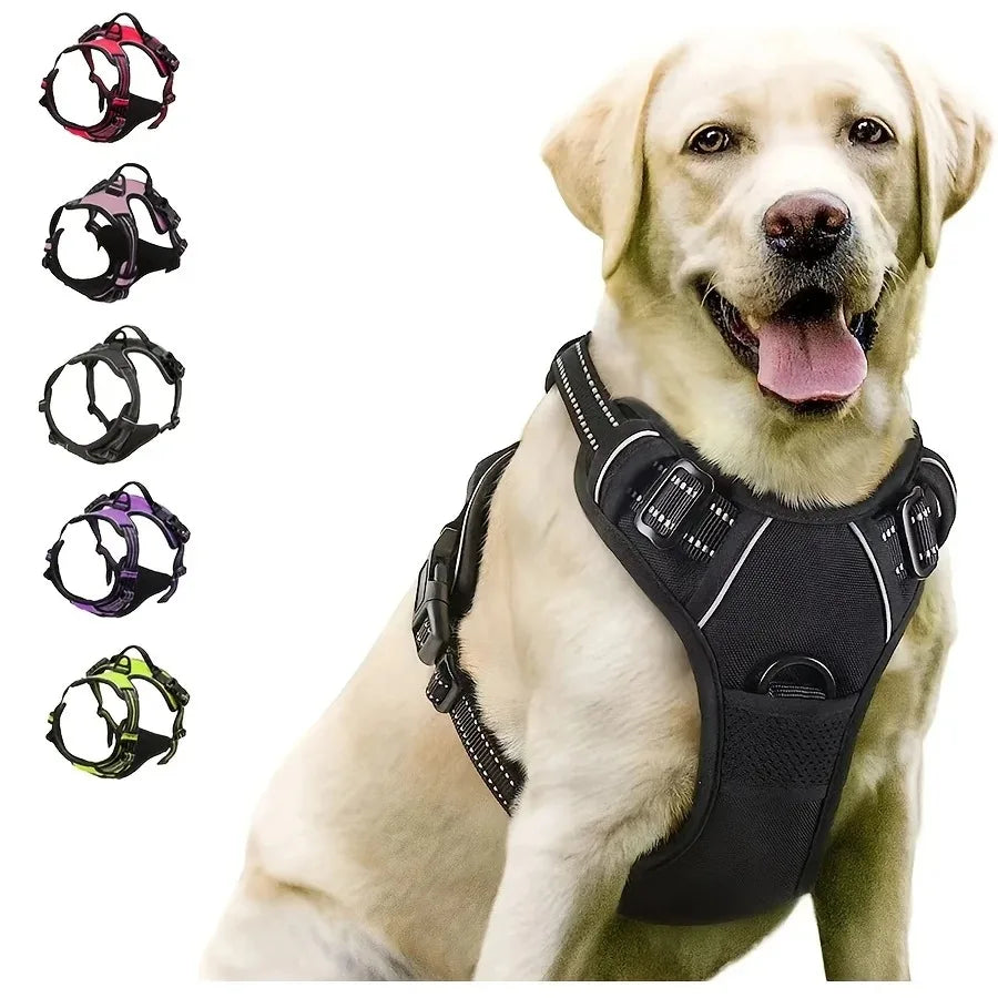 Harnais Gilet Pour Chien Avec Laisse – Ensemble Réglable