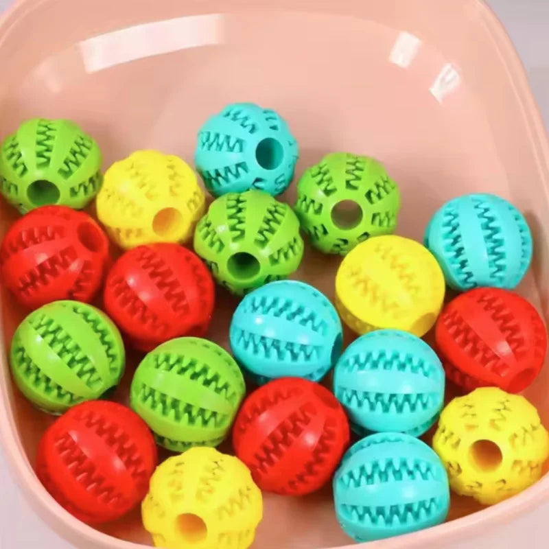 Balle Interactive En Caoutchouc Pour Chiens Et Chats – Soin Dentaire