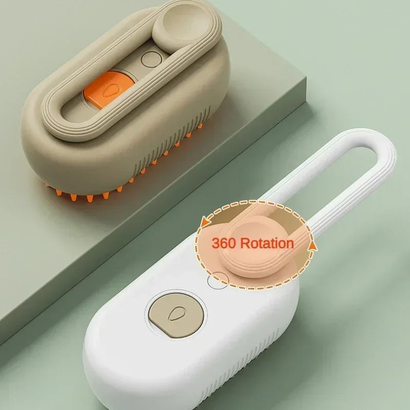 Brosse De Toilettage Pour Animaux À Vapeur 3 En 1 Rechargeable