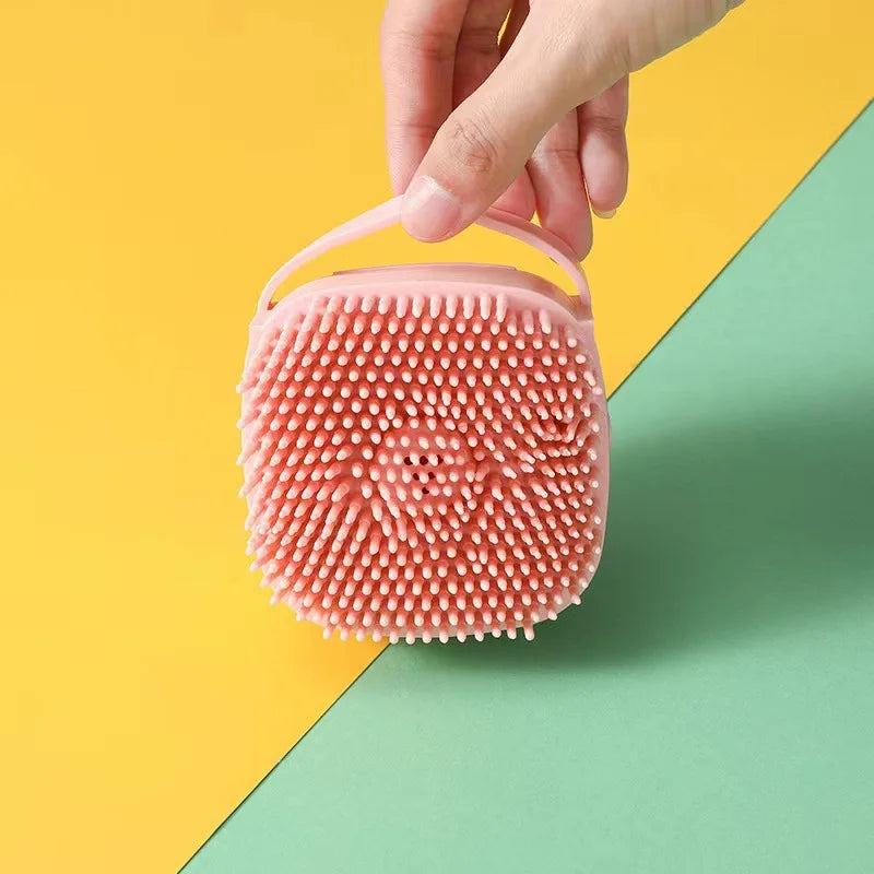 Brosse De Bain Pour Chiens Et Chats En Silicone Souple