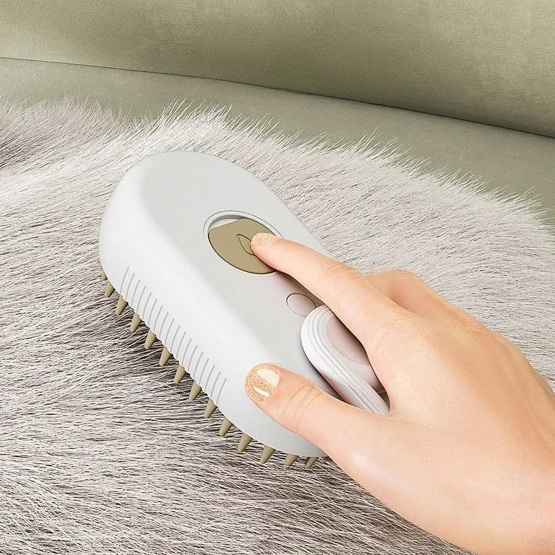 Brosse De Toilettage Pour Animaux À Vapeur 3 En 1 Rechargeable