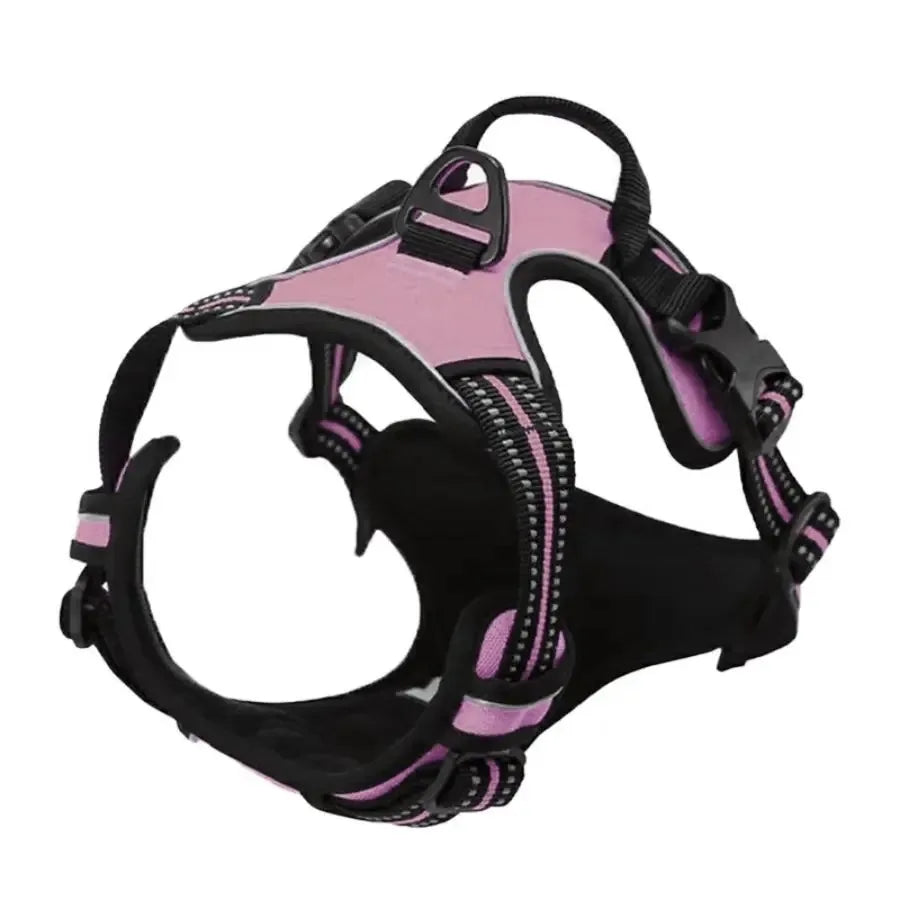 Rose Couleur Harnais Gilet Pour Chien Avec Laisse – Ensemble Réglable