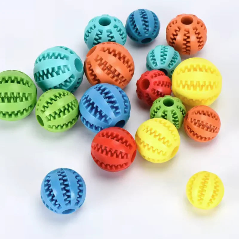 Couleurs aléatoires 5 pièces Couleur Balle Interactive En Caoutchouc Pour Chiens Et Chats – Soin Dentaire