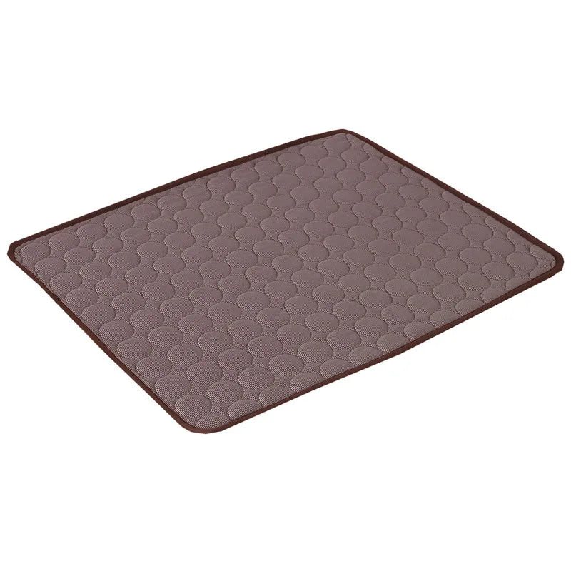 Café Couleur Tapis Rafraîchissant pour Chien et Chat Anti-Chaleur