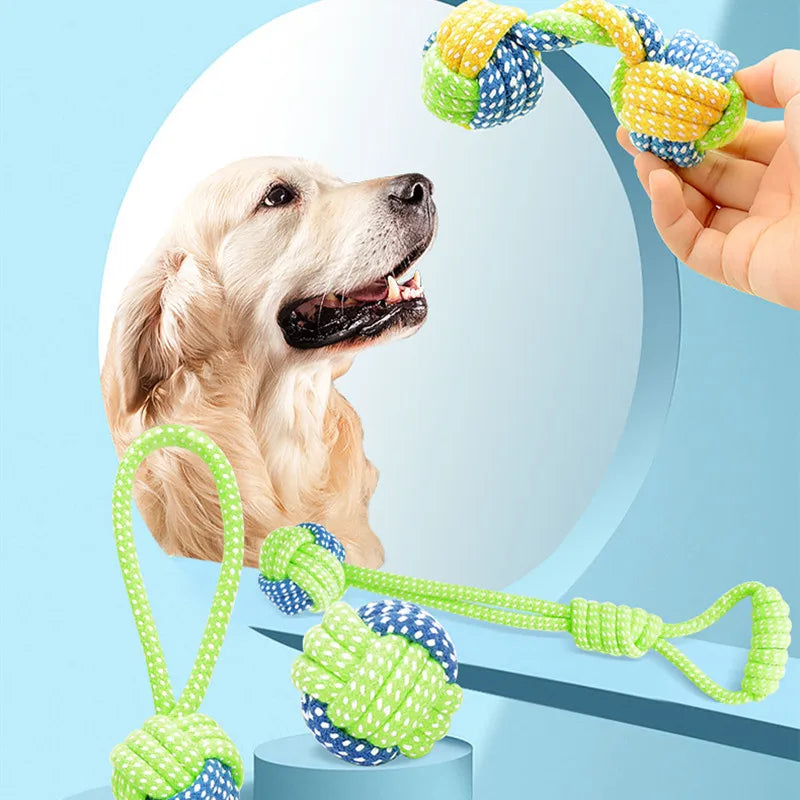 Jouet Corde Interactif Pour Chiens – Balle À Mâcher